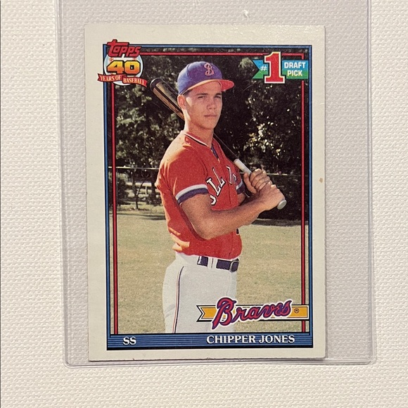 1991 Topps (RC) Chipper Jones #333 - Picture 1 of 2